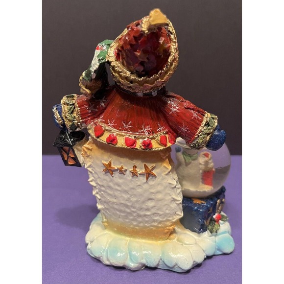 Set of 2 Snowmen with Snow Globes - Christmas Decoration Winter Wonderland - Picture 4 of 10